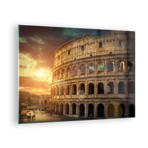 Quadro su vetro - Un'impressione colossale - 70x50cm - Impressione colossale - Decorazione murale moderna per soggiorno e camera da letto ARTTOR