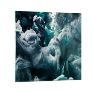 Quadro su vetro - Il movimento dei colori - 40x40 cm