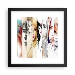 Poster in cornice nera - E sei sempre tu - 30x30 cm