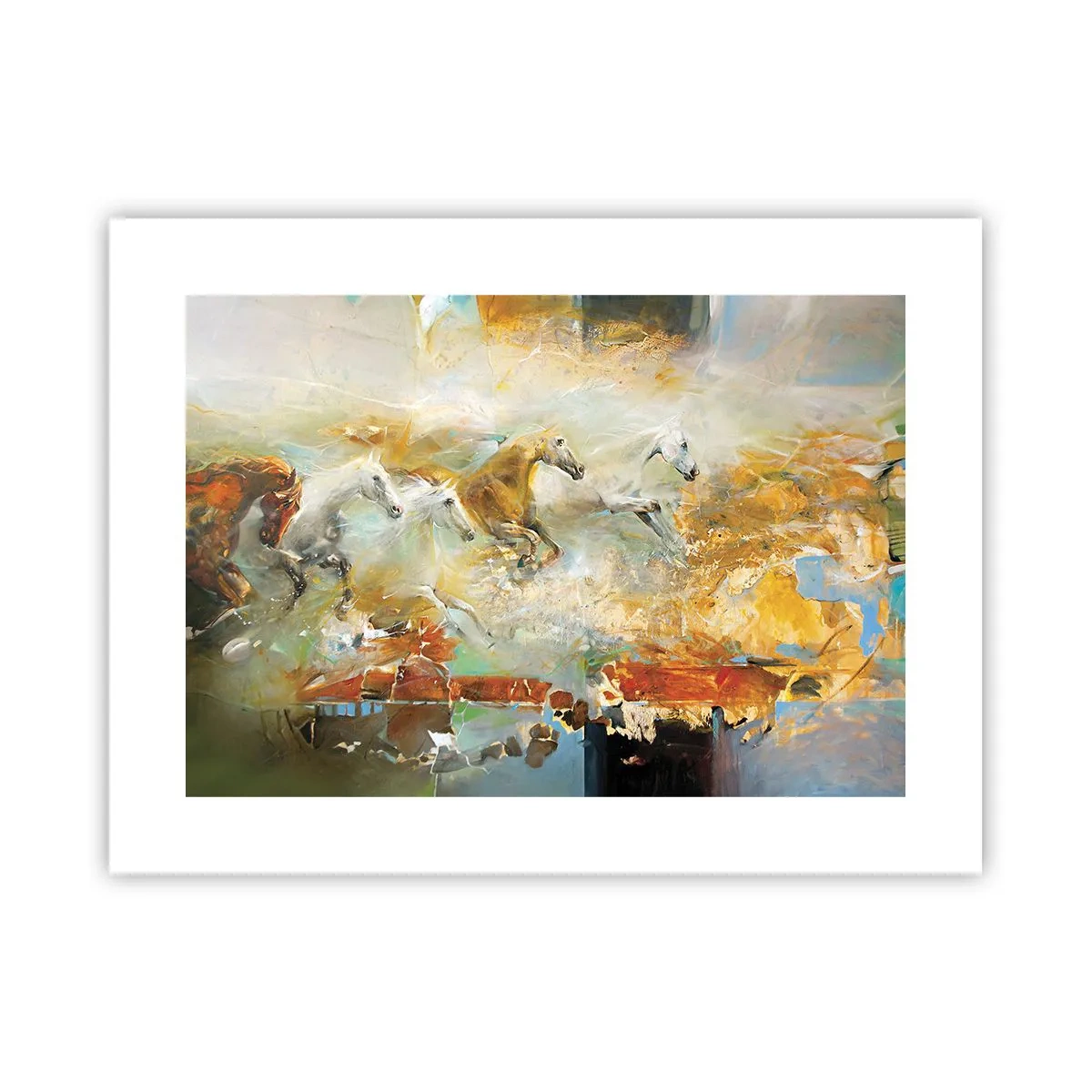 Poster - Al galoppo attraverso la luce - 40x30 cm