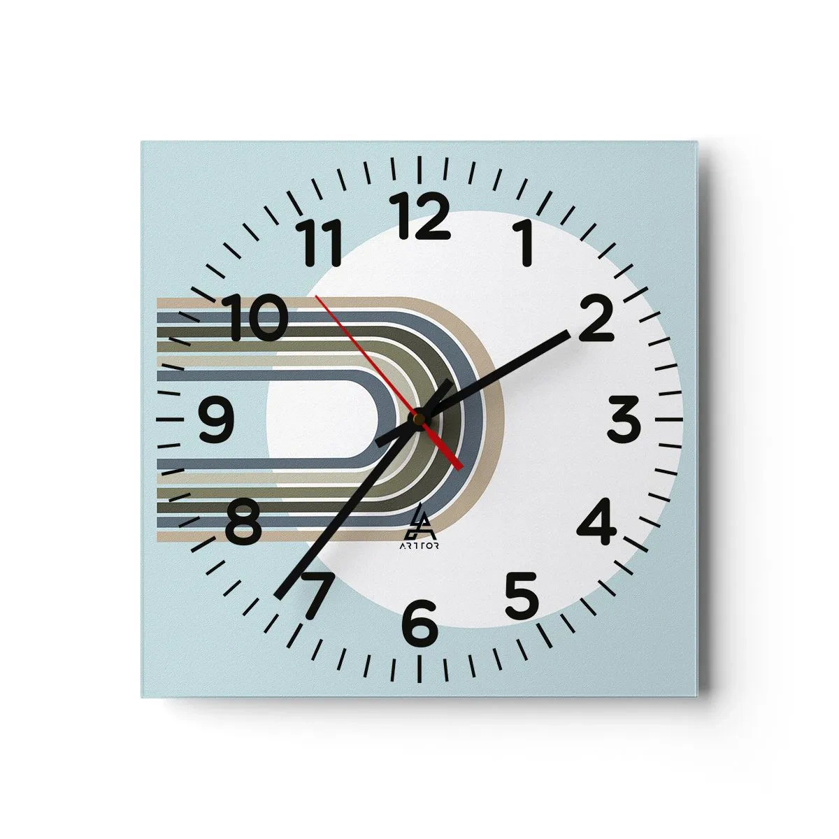 Orologio da parete - Orologio in Vetro - Attrazione irresistibile - 30x30 cm