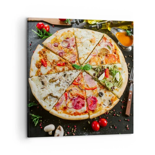 Quadro su tela - Stampe su Tela - Ventaglio di gusti - 50x50 cm