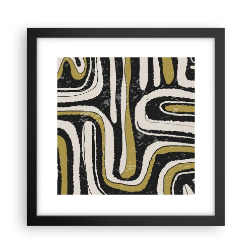 Poster in cornice nera - Composizione: strade e vicoli - 30x30 cm