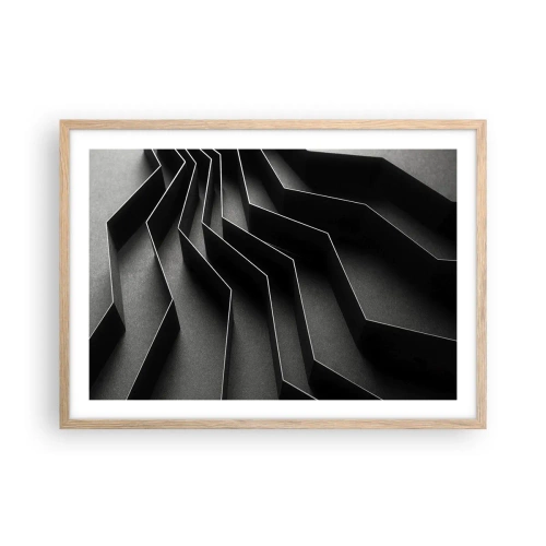 Poster in cornice rovere chiaro - Ordine tridimensionale - 70x50 cm