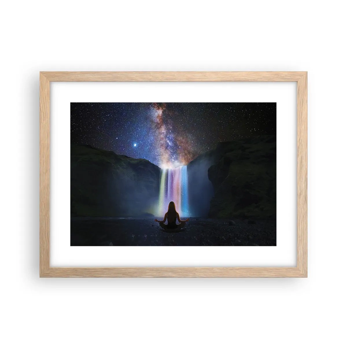 Poster in cornice rovere chiaro - Armonia assoluta - 40x30 cm