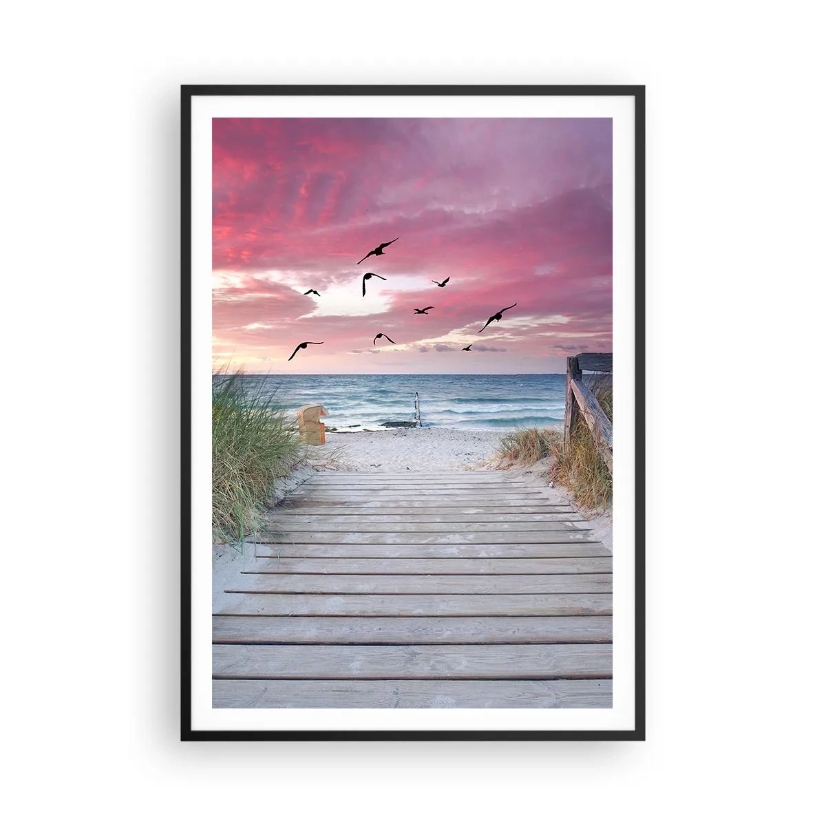 Poster in cornice nera - Impressioni baltiche - 70x100 cm