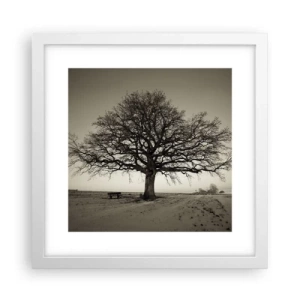 Poster in cornice bianca - Da qui all'eternità - 30x30 cm