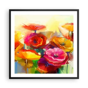 Poster in cornice nera - Non solo rossi - 60x60 cm