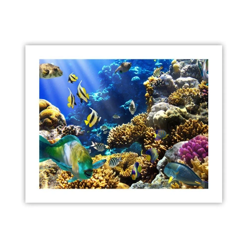 Poster - Traffico intenso sulla via delle vacanze - 50x40 cm