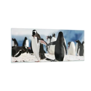 Quadro su vetro - Danza sulla neve - 100x40 cm