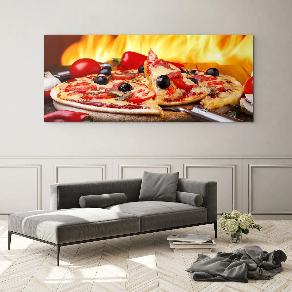 Quadro su vetro - From Italy with love - 90x30 cm