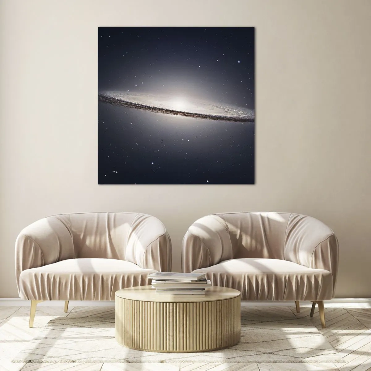 Quadro su vetro - Tanto tempo fa in una lontana galassia... - 60x60 cm