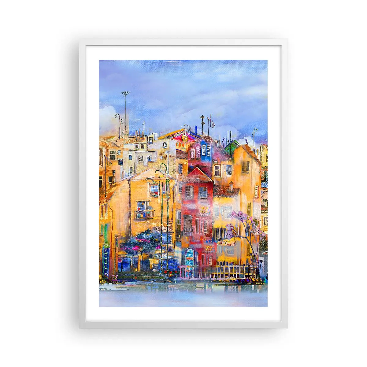 Poster in cornice bianca - Siamo insieme - 50x70 cm