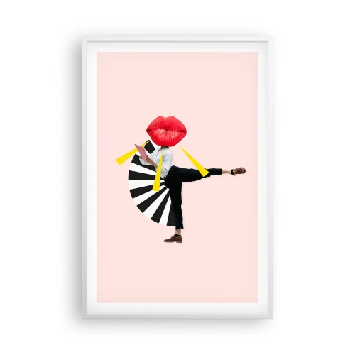 Poster in cornice bianca - Pop-art surrealistica - 61x91 cm