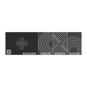 Campione di Fotomurale Premium Canvas - Nello spirito celtico - Astrazione, Pezzo, Minimalismo - 100x30 cm