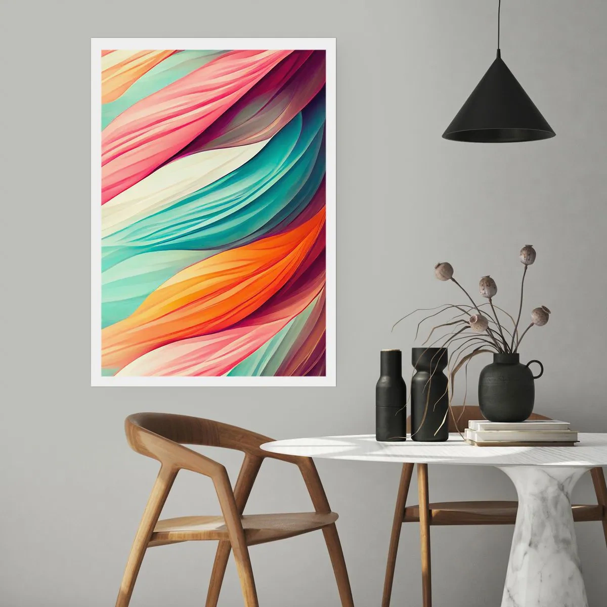 Poster - Intreccio arcobaleno - 70x100 cm