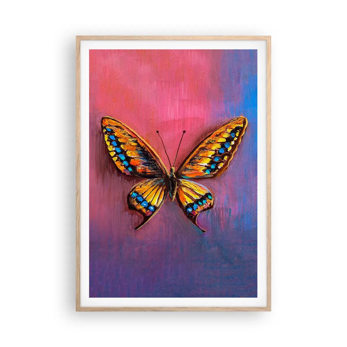 Poster in cornice rovere chiaro - Gioielli della natura - 70x100 cm