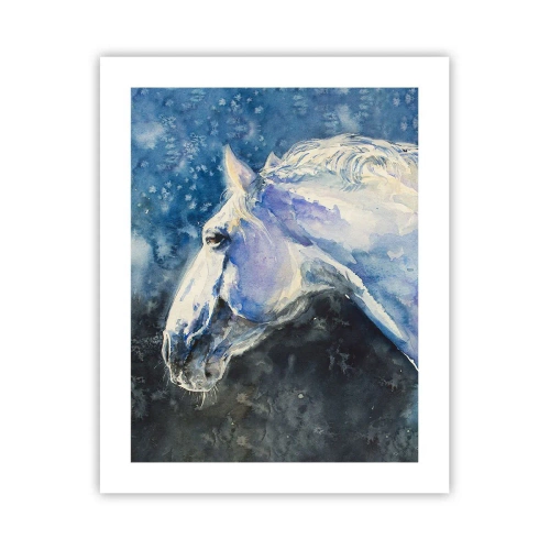 Poster - Ritratto in luce blu - 40x50 cm