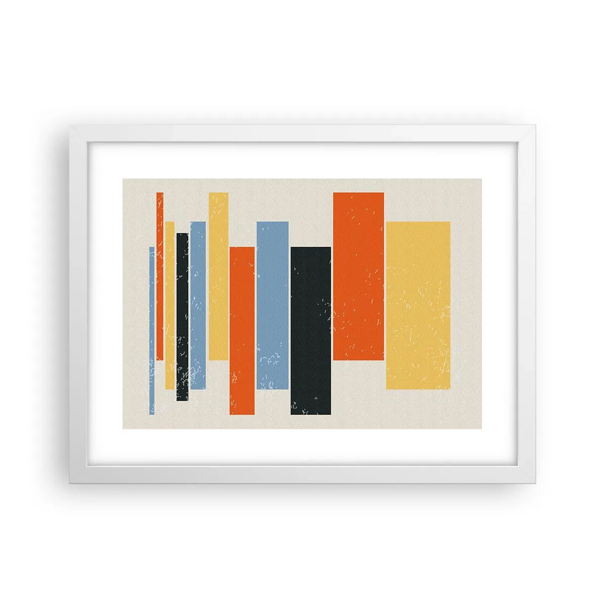 Poster in cornice bianca - Notazione musicale - 40x30 cm
