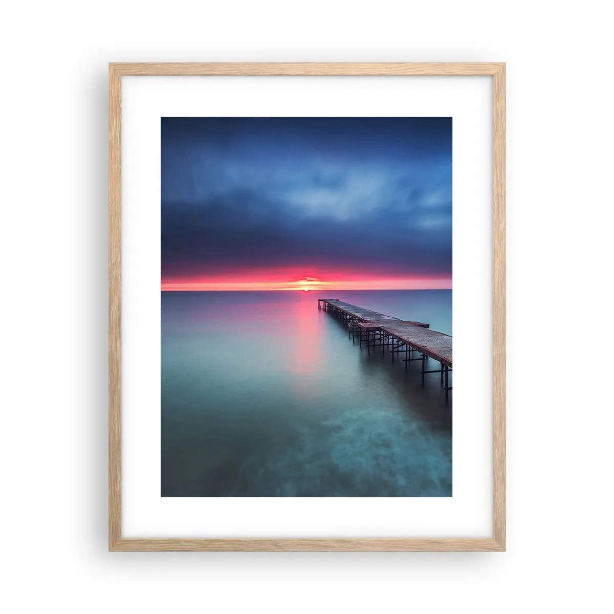 Poster in cornice rovere chiaro - Tra il cielo e la terra - 40x50 cm