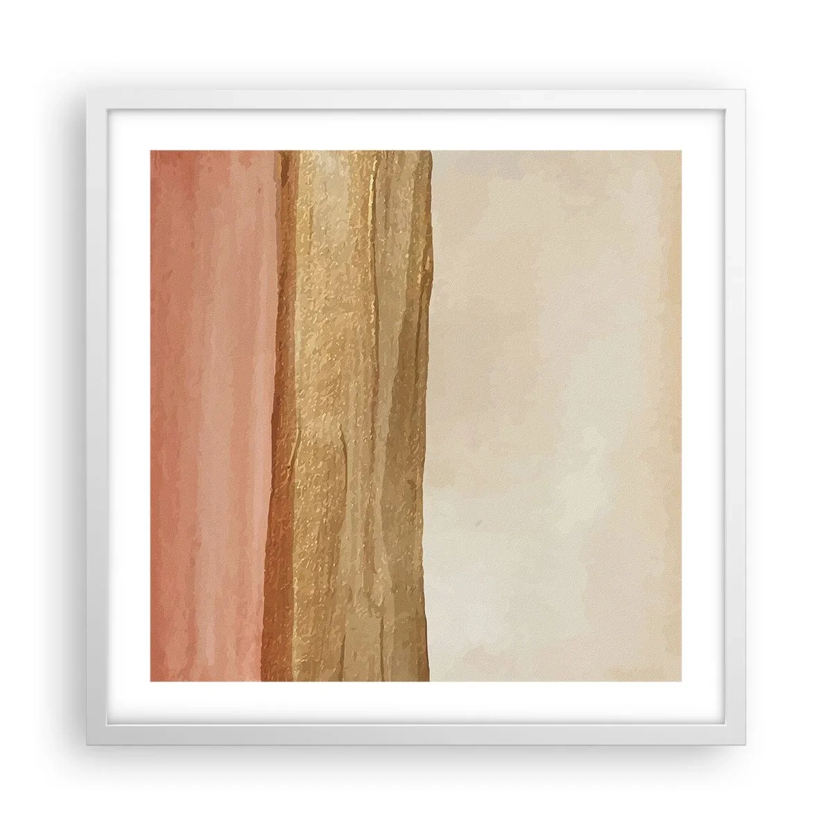 Poster in cornice bianca - Composizione verticale - 50x50 cm