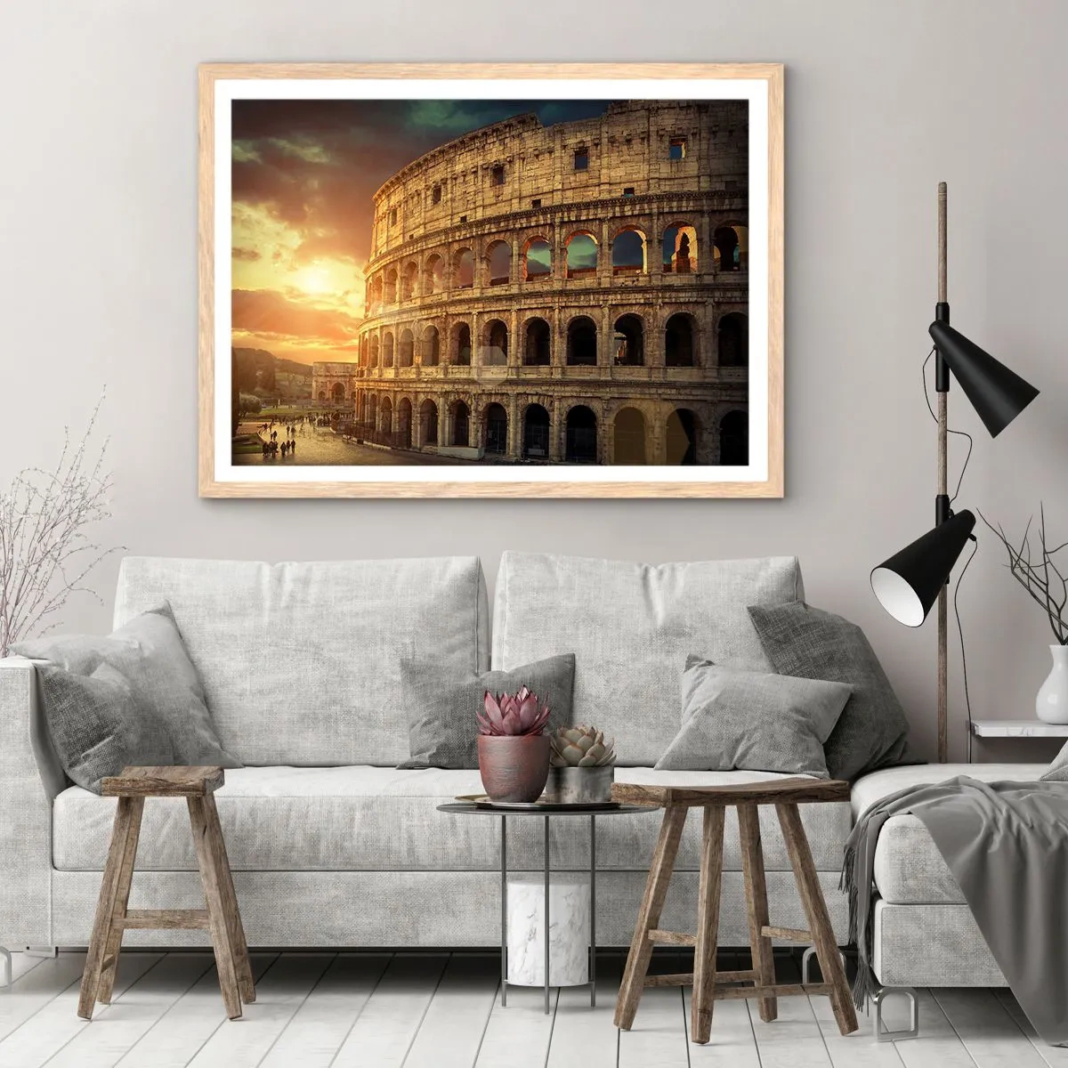 Poster in cornice rovere chiaro - Impressione colossale - 91x61 cm
