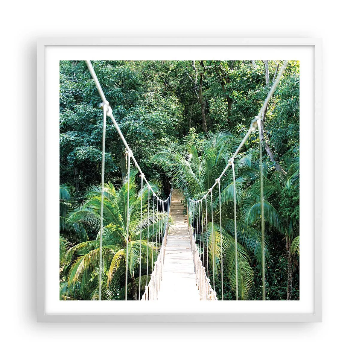 Poster in cornice bianca - Welcome to the jungle! - 60x60 cm