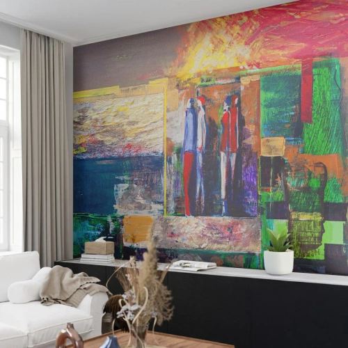 Fotomurali Premium Canvas - Relazioni ed emozioni - Astrazione, Persone, Pezzo - 300x210 cm
