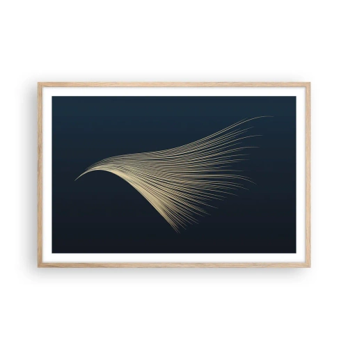 Poster in cornice rovere chiaro - Come un capello d'angelo - 91x61 cm