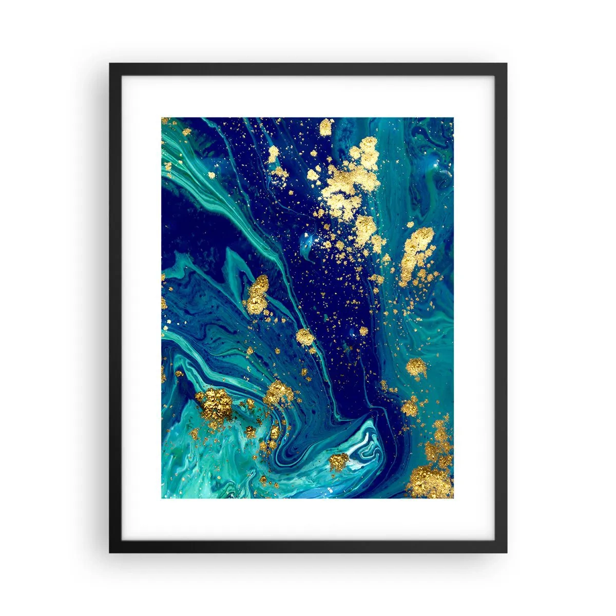 Poster in cornice nera - Petali di sole - 40x50 cm