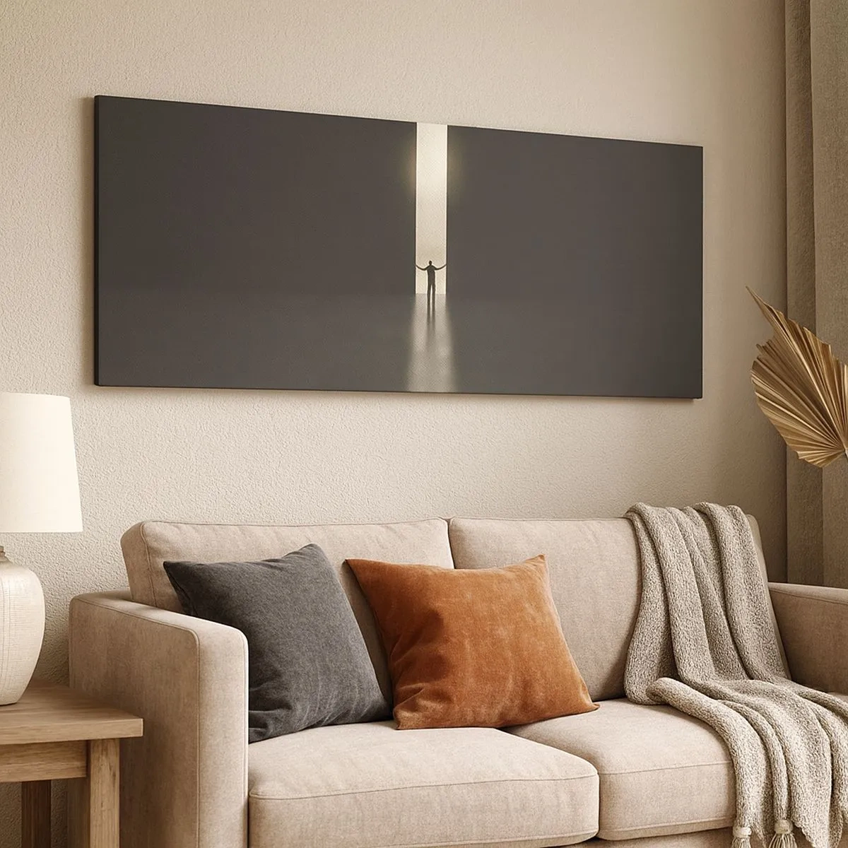 Quadro su tela - Stampe su Tela - Un passo verso un chiaro futuro - 100x40 cm