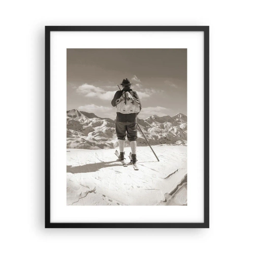 Poster in cornice nera - E i monti sono immutabili - 40x50 cm