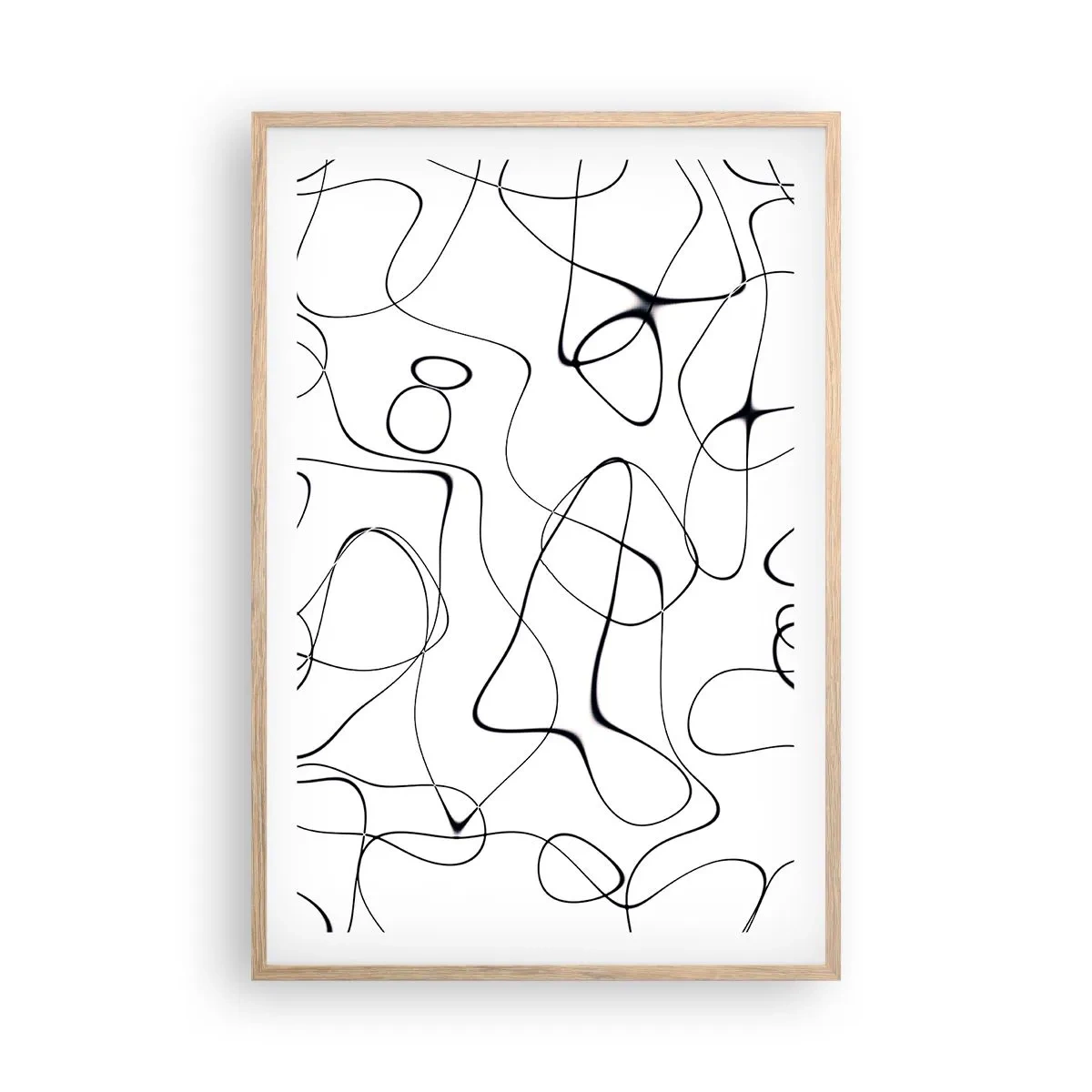 Poster in cornice rovere chiaro - Strade della vita, eventi del destino - 61x91 cm