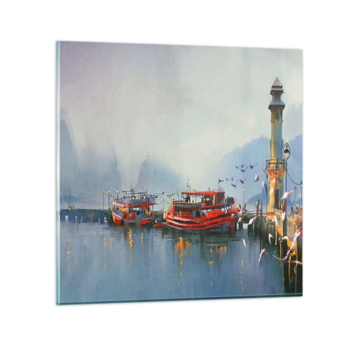 Quadro su vetro - Alla fine del mondo - 70x70 cm