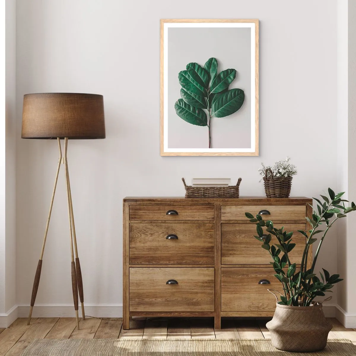 Poster in cornice rovere chiaro - Il disegno della natura stessa - 61x91 cm