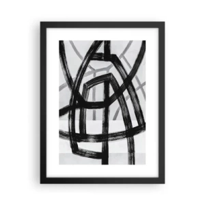 Poster in cornice nera - Costruendo la profondità - 30x40 cm