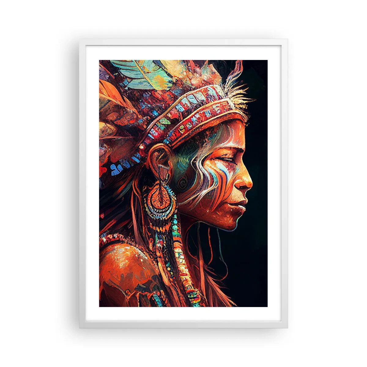 Poster in cornice bianca - Rituale magico - 50x70 cm