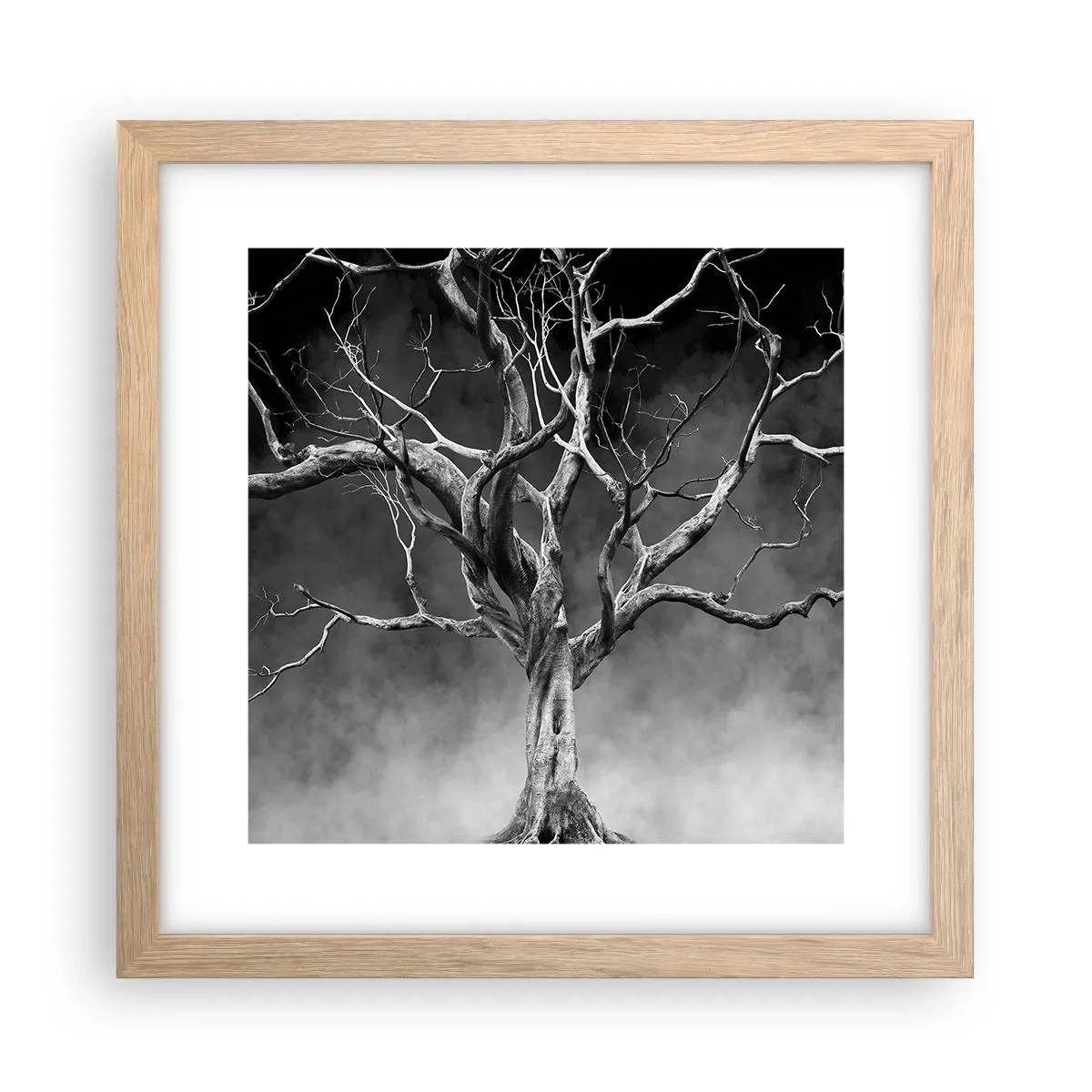 Poster in cornice rovere chiaro - Primordiale e sacro - 30x30 cm
