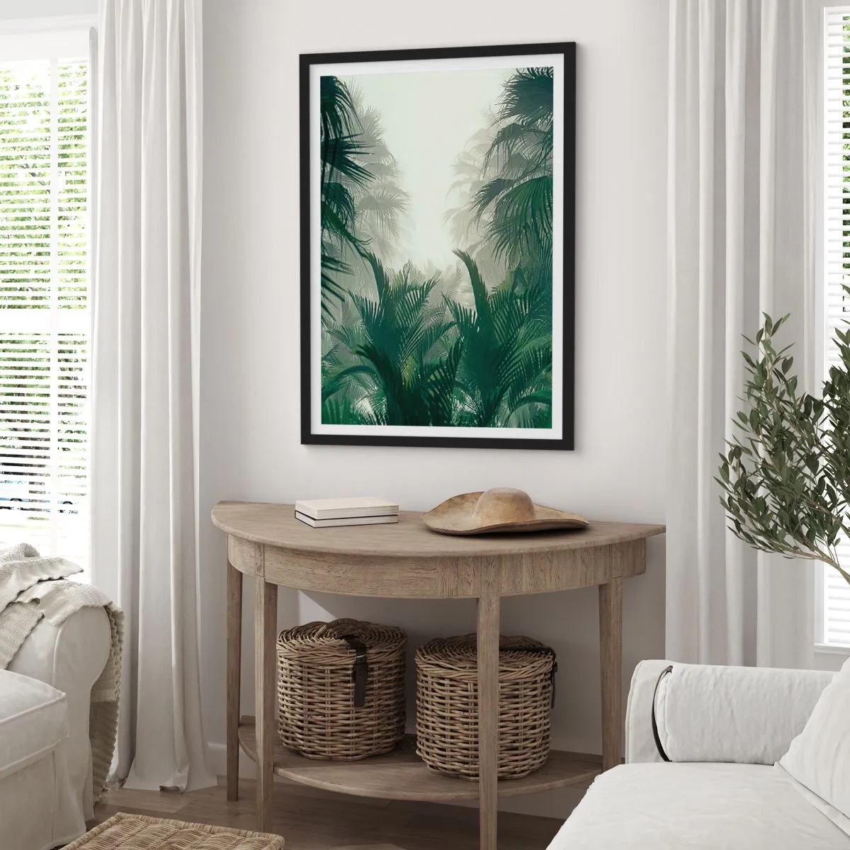 Poster in cornice nera - Mistero dei tropici - 61x91 cm