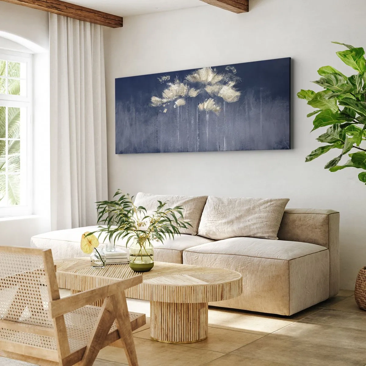 Quadro su tela - Stampe su Tela - Come petali al vento - 100x40 cm