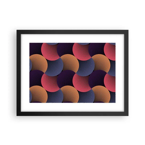 Poster in cornice nera - Al ritmo delle sfere - 40x30 cm