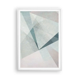 Poster in cornice bianca - Con calma ma dinamicamente - 70x100 cm