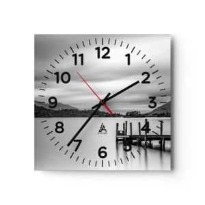 Orologio da parete - Orologio in Vetro - Mitezza e forza - 30x30 cm