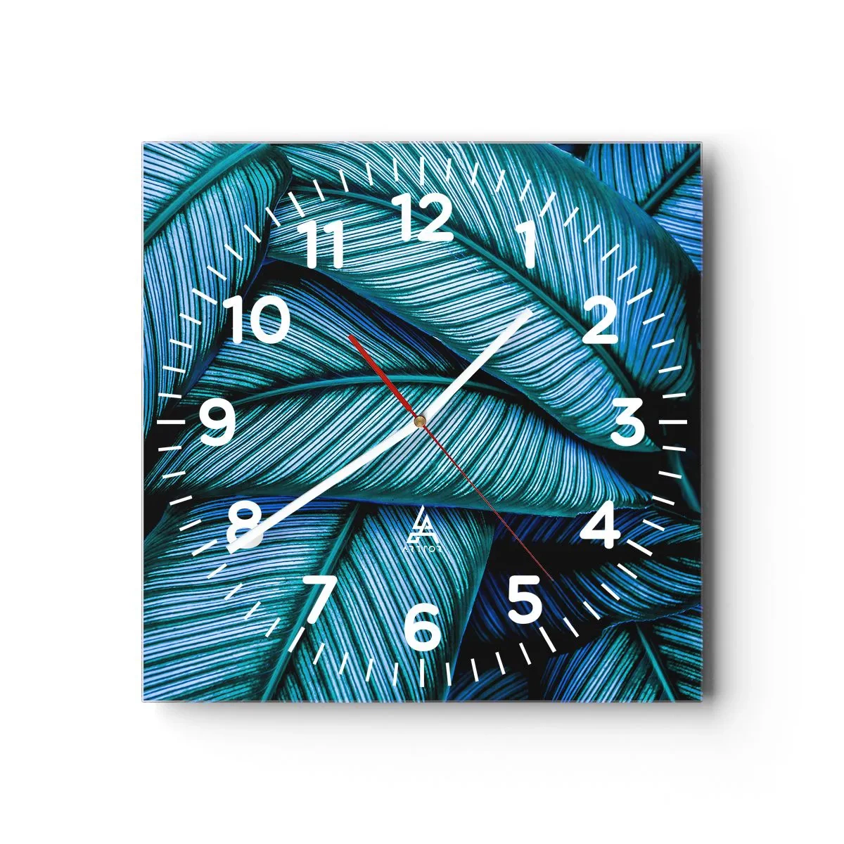 Orologio da parete - Orologio in Vetro - Le linee della vita - 40x40 cm