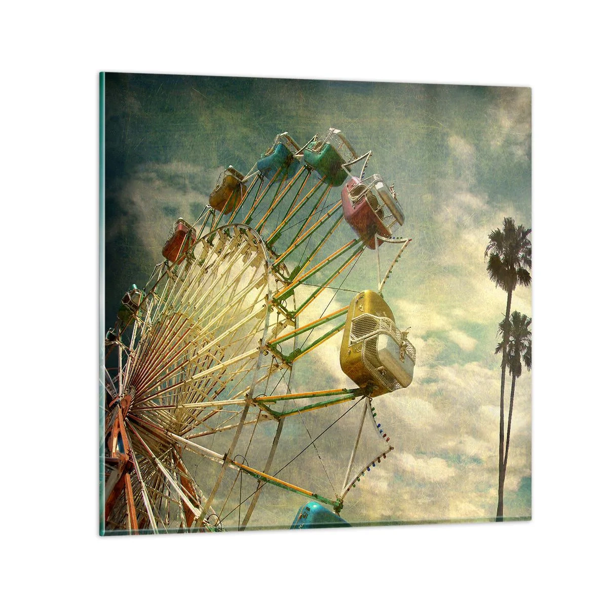 Quadro su vetro - Il divertimento comincia... - 40x40 cm