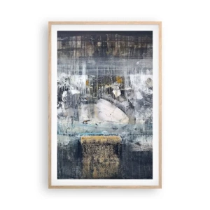 Poster in cornice rovere chiaro - Talvolta è facile, talvolta è difficile - 61x91 cm