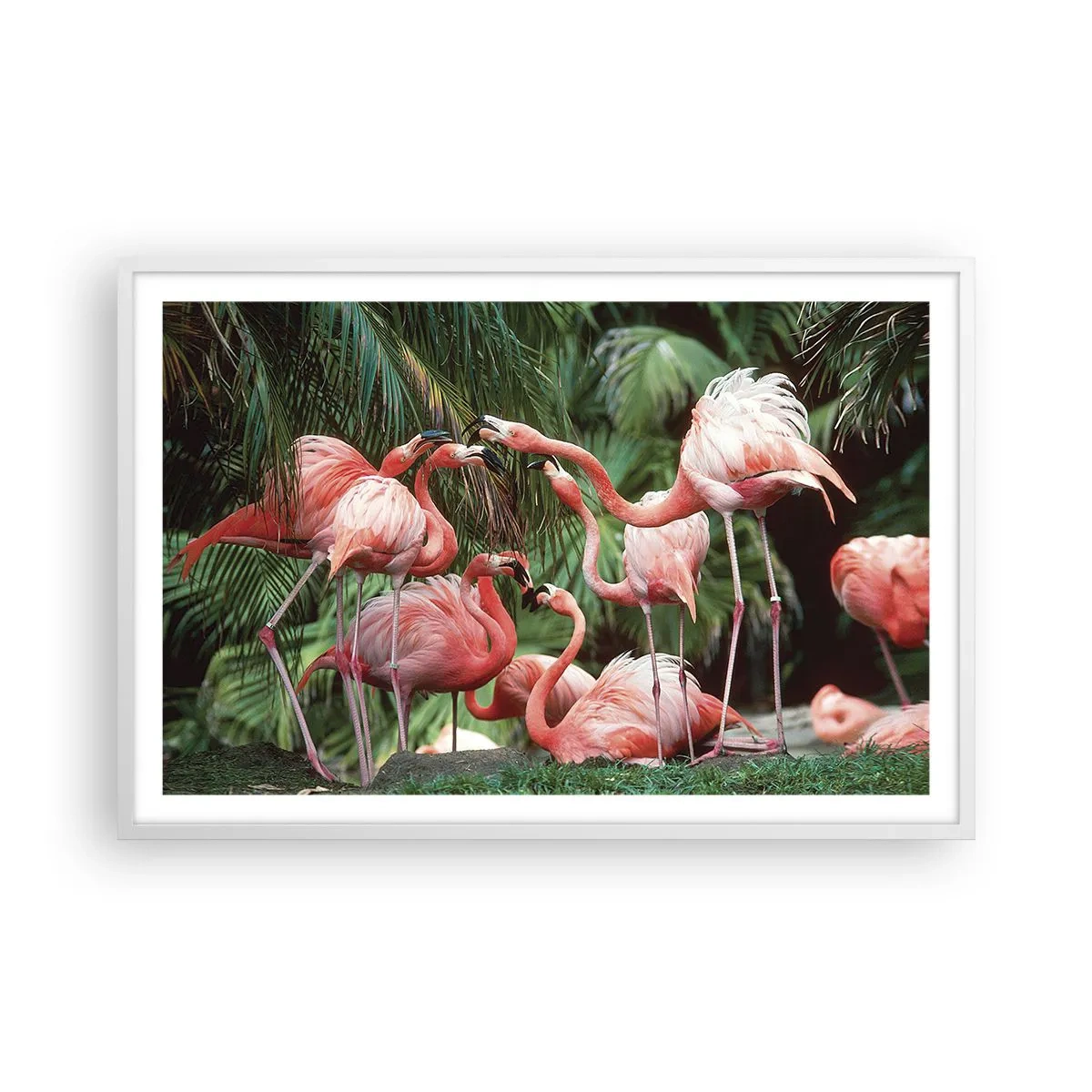 Poster in cornice bianca - Pettegolezzi pomeridiani - 91x61 cm