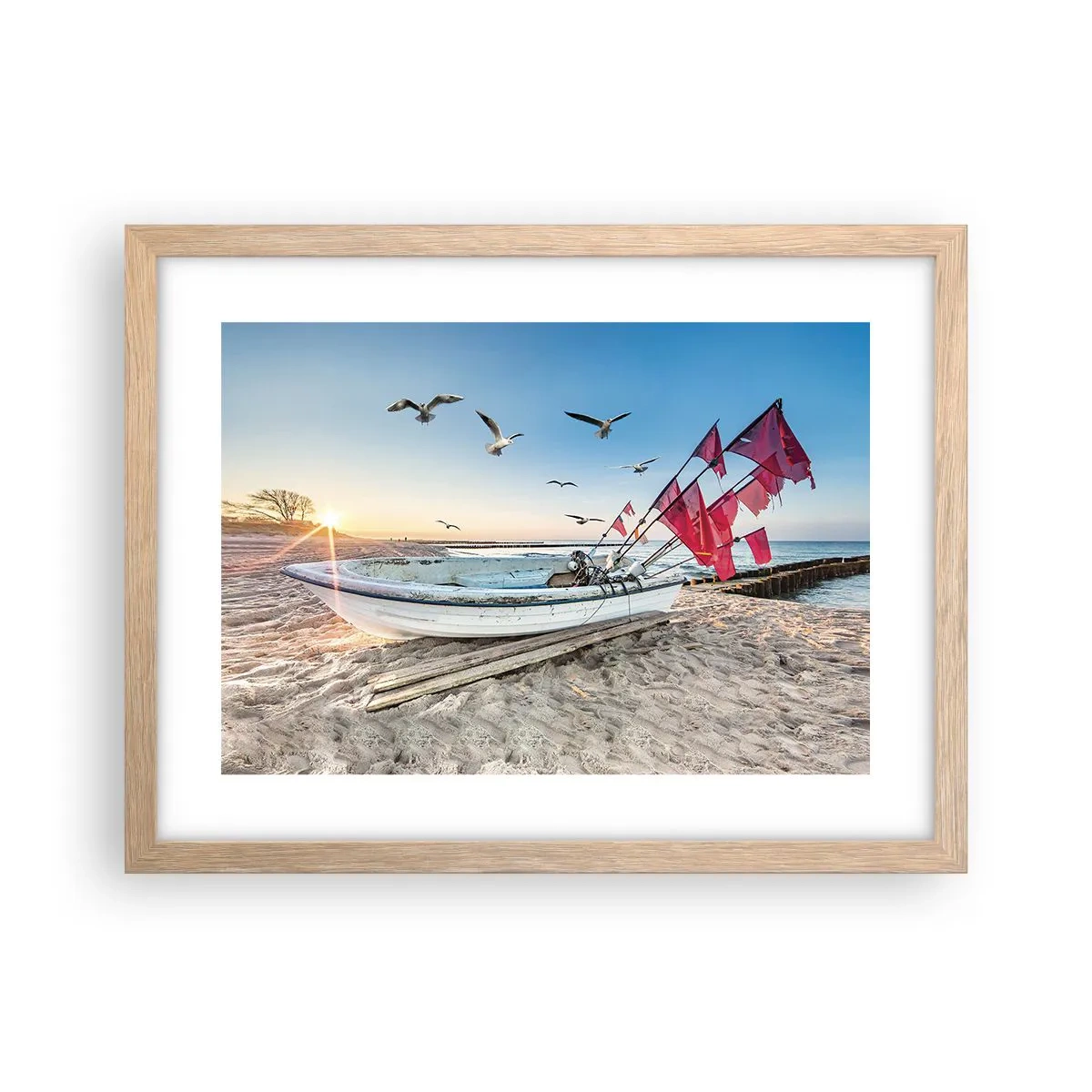 Poster in cornice rovere chiaro - Meritato riposo - 40x30 cm