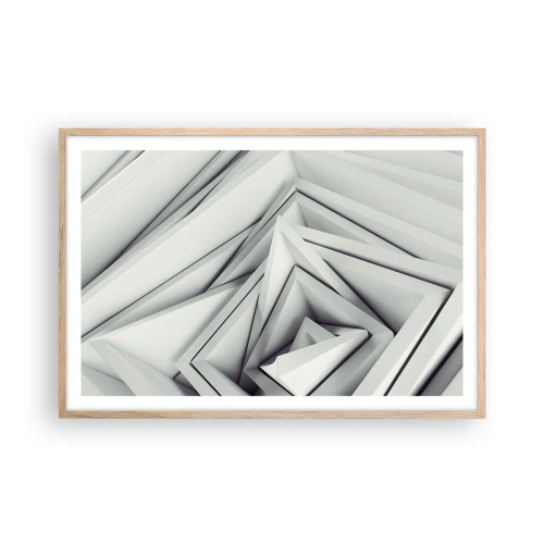 Poster in cornice rovere chiaro - Germogli spigolosi - 91x61 cm