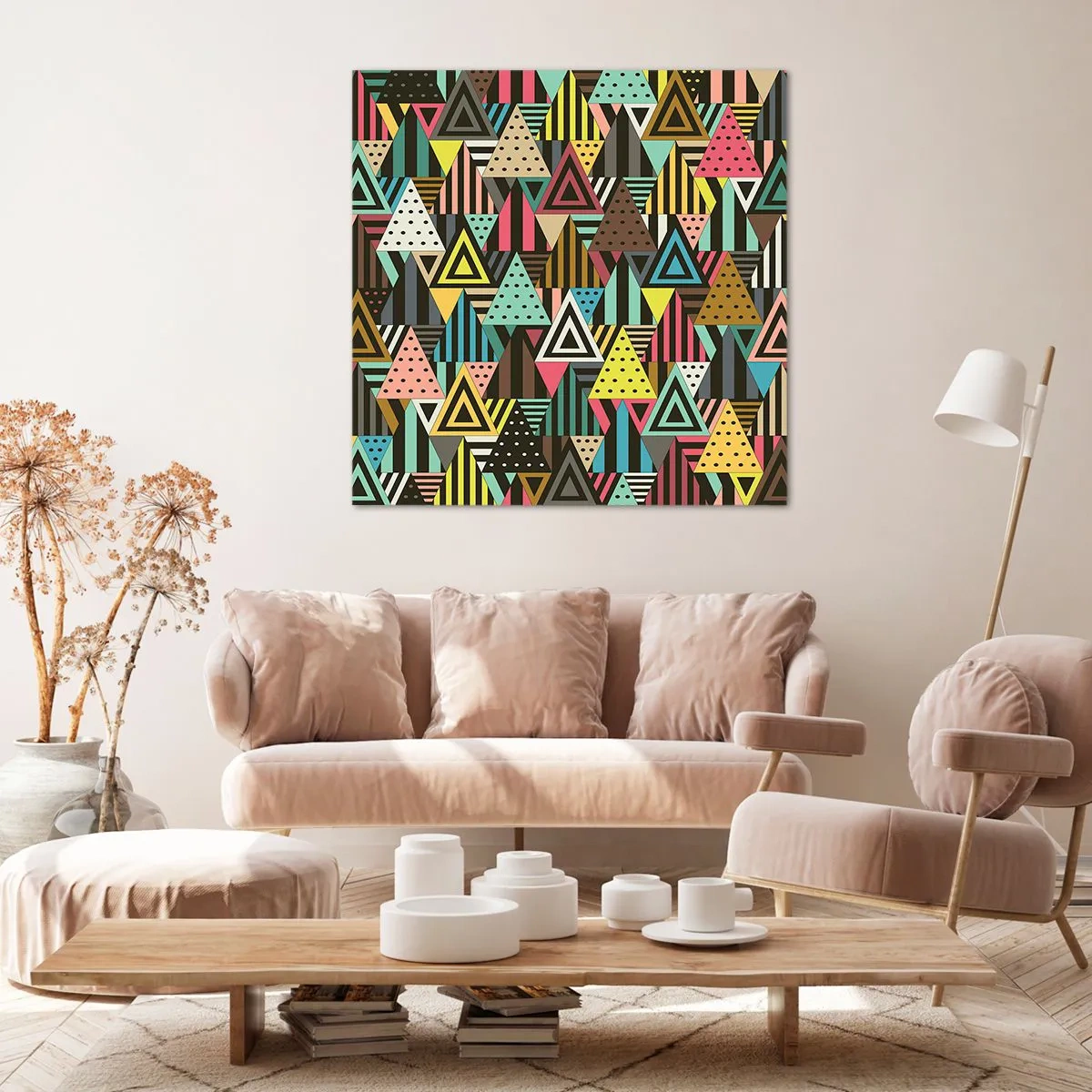 Quadro su tela - Stampe su Tela - Al ritmo di tre - 40x40 cm